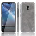 Shockproof Litchi Texture PC + PU Case For Nokia 2.2(Gray)