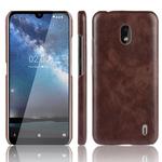 Shockproof Litchi Texture PC + PU Case For Nokia 2.2(Brown)