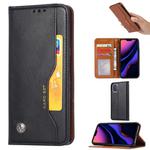 For iPhone 11 Pro Knead Skin Texture Horizontal Flip Leather Case , with Photo Frame & Holder & Card Slots & Wallet(Black)