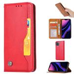 For iPhone 11 Pro Knead Skin Texture Horizontal Flip Leather Case , with Photo Frame & Holder & Card Slots & Wallet(Red)