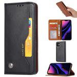 For iPhone 11 Knead Skin Texture Horizontal Flip Leather Case  , with Photo Frame & Holder & Card Slots & Wallet(Black)