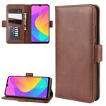 Dual-side Magnetic Buckle Horizontal Flip Leather Case for Xiaomi Mi CC9e / Mi A3, with Holder & Card Slots & Wallet & Photo Frame(Brown)