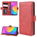 Dual-side Magnetic Buckle Horizontal Flip Leather Case for Xiaomi Mi CC9e / Mi A3, with Holder & Card Slots & Wallet & Photo Frame(Red)