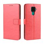 Retro Crazy Horse Texture Horizontal Flip Leather Case for Huawei Nova 5i Pro/Mate 30 Lite , with Holder & Card Slots & Photo Frame(Red)