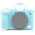 Richwell  Silicone Armor Skin Case Body Cover Protector for Canon EOS M50 Body Digital Camera(Sky blue)