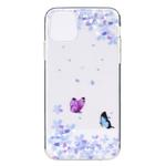 For iPhone 11 Pro Max Stylish and Beautiful Pattern TPU Drop Protection Case (Flower butterfly)