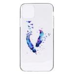 For iPhone 11 Pro Max Stylish and Beautiful Pattern TPU Drop Protection Case (Feather)