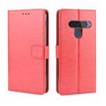 Retro Crazy Horse Texture Horizontal Flip Leather Case for LG G8S ThinQ , with Holder & Card Slots & Photo Frame(Red)