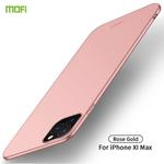 For iPhone 11 Pro Max MOFI Frosted PC Ultra-thin Hard Case (Rose gold)