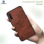 PINWUYO Shockproof Waterproof Full Coverage PC + TPU + Skin Protective Case  for Xiaomi Mi CC9e / A3(Brown)