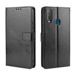 Retro Crazy Horse Texture Horizontal Flip Leather Case for Vivo Y17 / Y15 / Y3, with Holder & Card Slots & Photo Frame(Black)