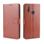 Retro Crazy Horse Texture Horizontal Flip Leather Case for Vivo Y17 / Y15 / Y3, with Holder & Card Slots & Photo Frame(Brown)