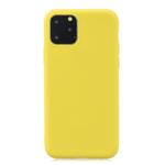 Frosted Solid Color TPU Protective Case for iPhone 11 Pro(Yellow)
