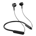 DM-26 Binaural Wireless Retractable Neckband Foldable Bluetooth 5.0 In-Ear Running Neck-Mounted Sports Headset(Black)