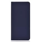 Ultra-thin Voltage Plain Magnetic Suction Card For Xiaomi Redmi Note 7  TPU+PU Mobile Phone Jacket with Chuck and Bracket.(Blue)