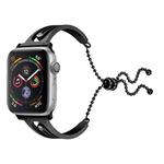 For Apple Watch 3/2/1 42mm Universal Black Diamond Stainless Steel Bracelet Band(Black)