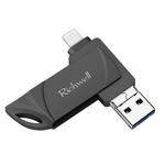 Richwell  DXZ64 USB Flash  Disk 64G 3 in 1  Micro USB + 8 Pin + USB 3.0 Compatible IPhone & IOS(Black)