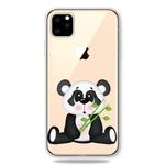 For iPhone 11 Pro Max Pattern Printing Soft TPU Cell Phone Cover Case (Bamboo bear)