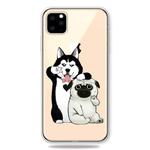 For iPhone 11 Pro Max Pattern Printing Soft TPU Cell Phone Cover Case (Self-portrait dog)
