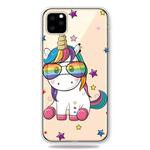 For iPhone 11 Pro Max Pattern Printing Soft TPU Cell Phone Cover Case (Eyeglasses Unicorn)