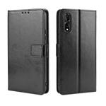 Retro Crazy Horse Texture Horizontal Flip Leather Case for vivo iQOO Neo / S1 / Y7S / Z5  , with Holder & Card Slots & Photo Frame(Black)