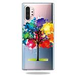 Pattern Printing Soft TPU Cell Phone Cover Case For Galaxy Note10+(Painting Tree)