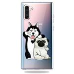 Pattern Printing Soft TPU Cell Phone Cover Case For Galaxy Note10(Self-portrait dog)