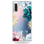 Pattern Printing Soft TPU Cell Phone Cover Case For Galaxy Note10(The Stone Flower)