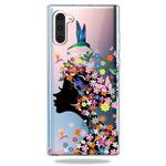 Pattern Printing Soft TPU Cell Phone Cover Case For Galaxy Note10(Flower Girl)