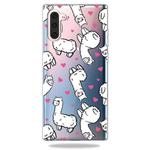 Pattern Printing Soft TPU Cell Phone Cover Case For Galaxy Note10(Alpaca)