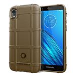 Full Coverage Shockproof TPU Case for Motorola E6(Brown)