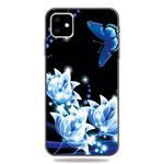 For iPhone 11 Pro Pattern Printing Embossment TPU Mobile Case(Orchid Butterfly)