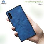 PINWUYO Shockproof Waterproof Full Coverage PC + TPU + Skin Protective Case  for Galaxy Note10(Blue)