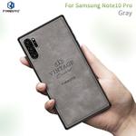 PINWUYO Shockproof Waterproof Full Coverage PC + TPU + Skin Protective Case  for Galaxy Note10+(Gray)