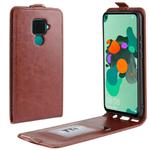 Crazy Horse Vertical Flip Leather Protective Case for Huawei Mate 30 Lite / Nova 5i Pro(Brown)