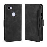 Wallet Style Skin Feel Calf Pattern Leather Case For Google Pixel 3a XL,with Separate Card Slot(Black)