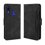 Wallet Style Skin Feel Calf Pattern Leather Case For Xiaomi Redmi Note 7 / Note 7 Pro / Note 7S,with Separate Card Slot(Black)