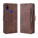 Wallet Style Skin Feel Calf Pattern Leather Case For Xiaomi Redmi 7,with Separate Card Slot(Brown)