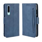 Wallet Style Skin Feel Calf Pattern Leather Case For Huawei P30,with Separate Card Slot(Blue)