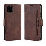 For iPhone 11 Pro Wallet Style Skin Feel Calf Pattern Leather Case ,with Separate Card Slot(Brown)
