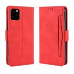For iPhone 11 Wallet Style Skin Feel Calf Pattern Leather Case, with Separate Card Slot(Red)