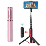 M18 Portable Selfie Stick Remote Control Mobile Phone Holder(Pink)