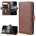 Wallet Stand Leather Cell Phone Case for Sony Xperia L3，with Wallet & Holder & Card Slots(Brown)