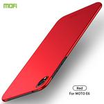 MOFI Frosted PC Ultra-thin Hard Case for Motorola Moto E6(Red)