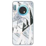 3D Marble Soft Silicone TPU Case Cover Bracket  For Huawei Mate 30(Polytriangle)