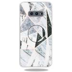 3D Marble Soft Silicone TPU Case Cover Bracket For Galaxy S10e(Polytriangle)