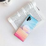 TPU Smooth Marbled IMD Mobile Phone Case with Folding Bracket for Galaxy Note 10+(Rainbow A16)
