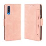 Wallet Style Skin Feel Calf Pattern Leather Case for Galaxy A50 / A50s, with Separate Card Slot(Pink)