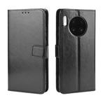 Retro Crazy Horse Texture Horizontal Flip Leather Case for Huawei Mate 30, with Holder & Card Slots & Photo Frame(Black)