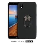 For Huawei Y5(2019)  360 Rotary Multifunctional Stent PC+TPU Case with Magnetic Invisible Holder(Black)